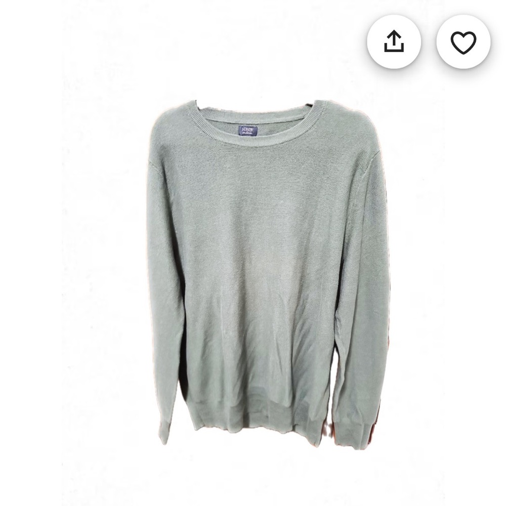 J Crew Men’s Sage Green Pullover sweater very soft and a classic look